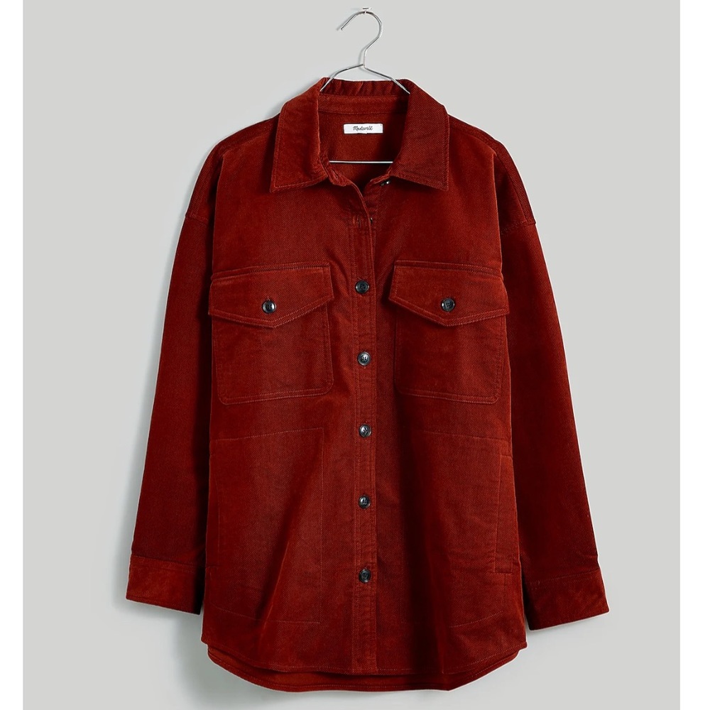 NEW Madewell Corduroy Twill Oversized Shirt-Jacket (Medium)